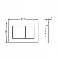 TECEnow Панель смыва с антибактериальным покрытием, белый глянцевый