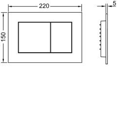TECEplanus, 2 клав., состаренная латунь