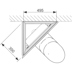 TECE Комплект для установки модуля под углом к стене.