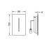 TECEfilo-Solid Urinal Лицевая панель, сталь, черная матовая (без картриджа 9242091/9242092)