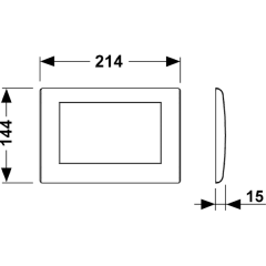 TECEplanus, 1 клав., белая глянцевая.