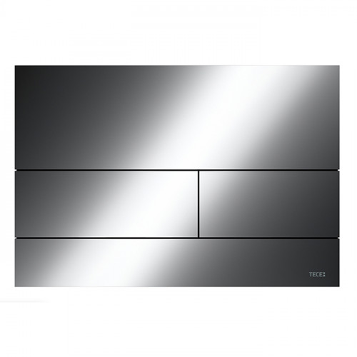 TECEsquare Панель смыва для унитаза с 2 клавишами, металлическая, цвет PVD Polished Black Chrome