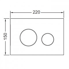 TECEloopПластиковая панель смыва унитаза для системы двойного смыва, цвет Красная бронза металлик