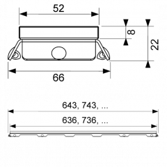 TECE Стеклянная панель TECEdrainline, 1500 мм, белая