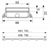 TECE Стеклянная панель TECEdrainline, 1500 мм, белая