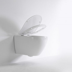 TECEspring R Комплект: Унитаз подвесной, со смывом Tornado flush, сиденье Slim с микролифт и быстрым снятием, белый глянец (Приход ожид 10-13 дек!)