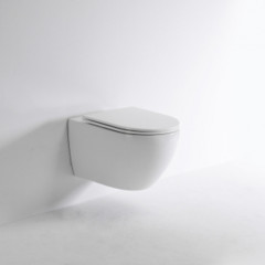 TECEspring R Комплект: Унитаз подвесной, со смывом Tornado flush, сиденье Slim с микролифт и быстрым снятием, белый глянец (Приход ожид 10-13 дек!)