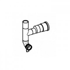 TECEprofil Сменный сливной патрубок для отвода воздуха, DN 70 "левый", 90°