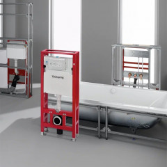 TECEspring Застенный модуль для унитаза с двойной рамой, присоединение к канализации DN90 (без панели смыва) (аналог S500393)