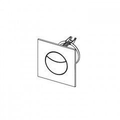 TECEflushpoint Панель смыва пневмо, 2 клавиши, квадратная хром матовый