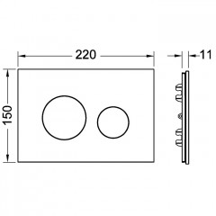 TECE Лицевая панель TECEloop, дуб (натуральное дерево)