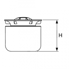 TECE Погружной стакан с мембраной для сифонов TECEdrainpoint S