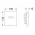 TECEplanus Urinal, 230/12 V, хром глянцевый,панель смыва с инфракрасным датчиком для писсуара