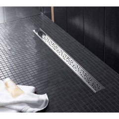 TECE Решетка "drops", 800 мм, нержавеющая сталь, полированная