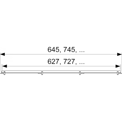 TECE Лоток "plate", 1500 мм, основа для плитки, нержавеющая сталь, полированная.