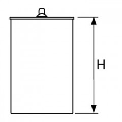 TECE Погружной стакан с мембраной для сифона арт. 650002 и арт. 650003