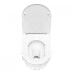 TECEspring R Комплект: Унитаз подвесной, со смывом Tornado flush, сиденье Slim с микролифт и быстрым снятием, белый глянец (В УСИЛЕННОЙ УПАКОВКЕ!)