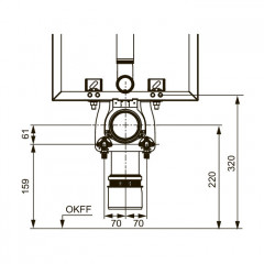 TECE Монтажный комплект TECEone для установки в застенные модули TECEbox для кирпичных стен