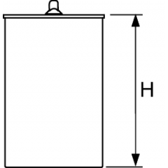 TECE Погружной стакан с мембраной для сифона арт. 650002 и арт. 650003