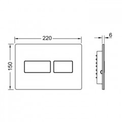 TECEsolid. Панель смыва с двойной системой смыва для унитаза, цвет латунь с текстурой ромбы (Продаем отлдельно)