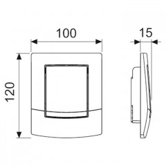 TECEambia Urinal Лицевая панель , цвет белый