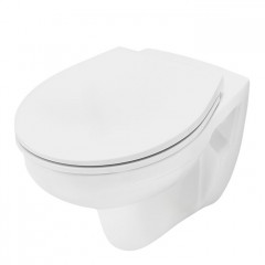 TECE Комплект TECEspring, панель смыва с круглыми кнопками, черн.мат./хром глянц.+ унитаз Basic + сиденье (С Нашего склада!)