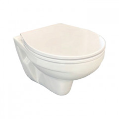 TECE Комплект TECEspring, панель смыва с круглыми кнопками, черн.мат./хром глянц.+ унитаз Basic + сиденье (С Нашего склада!)