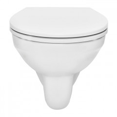 TECE Комплект TECEspring, панель смыва с круглыми кнопками, черн.мат./хром глянц.+ унитаз Basic + сиденье (С Нашего склада!)