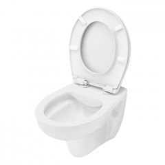 TECE Комплект TECEspring, панель смыва с круглыми кнопками, черн.мат./хром глянц.+ унитаз Basic + сиденье (С Нашего склада!)