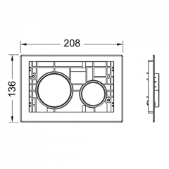 TECEloop modular Клавиши смывные , позолоченные