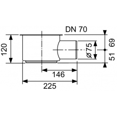TECE Сифон, 1,2 л/c.
