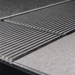 TECEsolid. Панель смыва с двойной системой смыва для унитаза, цвет графит с текстурой линии (Продаем отлдельно)