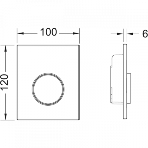 TECEloop Urinal, пластик, пергамон.