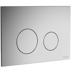 TECEspring Панель смыва плоская,из пластиковая,с круглыми кнопками, Хром глянцевый