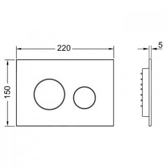 TECEloop 2.0 пластик, хром матовый