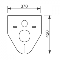 TECEprofil, прокладка звукоизолирующая для подвесного унитаза и биде
