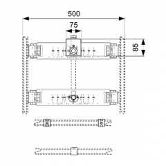 TECEbase комплект для крепления модуля писсуара к стене, предназначен для установки в систему стального профиля TECE"
