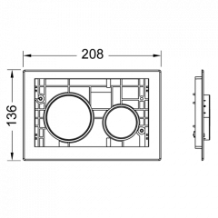 TECE Клавиши TECEloop, нержавеющая сталь, сатин