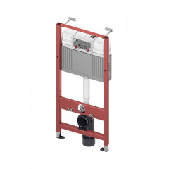 TECE комплект (4в1): инсталляция TECEBase, шпильки к стене, звукоизоляция 9200010 и клавиша Now 9240417 белый матовый