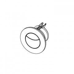 TECEflushpoint Панель смыва пневмо, 2 клавиши, круглая хром матовый