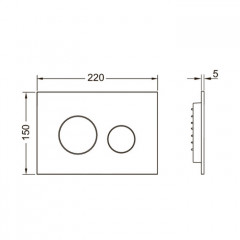 TECE TECEloop пластик, цвет белый/клавиши хром глянцевый