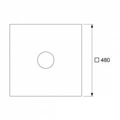 TECE Гидроизоляционная манжета Seal System 480х480мм