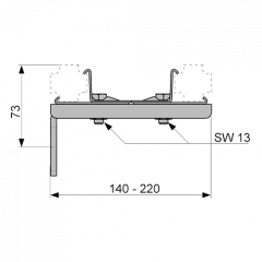 TECEprofil Крепление двойное