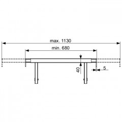 TECE Телескопическое крепление для модуля