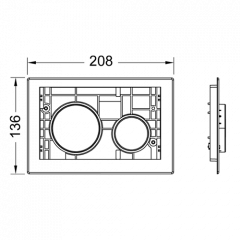 TECEloop modular Клавиши смывные ,хром глянцевый