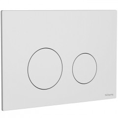 TECEspring Панель смыва плоская,из пластиковая,с круглыми кнопками, Белый матовый