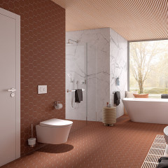 TOTO GP Унитаз подвесной 540*380*335мм, TORNADO, смыв 4,5л, CeFiONtect, без сиденья, (продаем с сиденьем TC524EU), цвет: белый