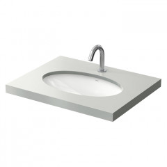 TOTO WU Раковина встраиваемая снизу, 590 x 380 x 207 мм,с переливом, цвет белый