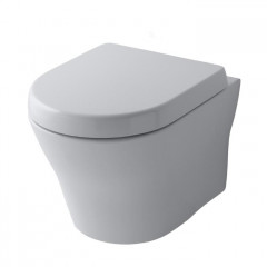 TOTO MH Унитаз подвесной, 394x530x339мм, безободковый, без сиденья, Tornado Flush, CeFiONtect, цвет: белый