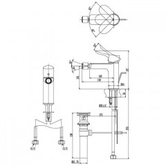 TOTO GO Сместель для биде с донным клапаном, цвет: хром